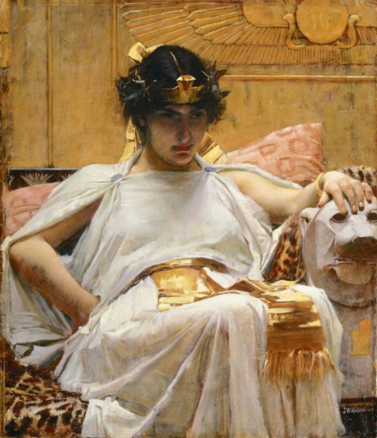 Peinture de Cleopatra John William Waterhouse (1849–1917)